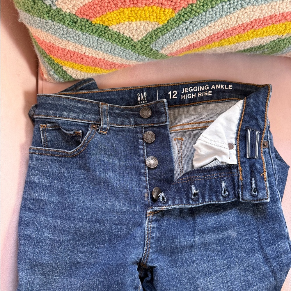 GAP Blue High Rise Jegging Ankle Pants
